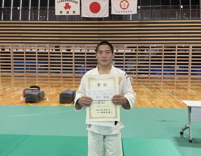 九州高等学校新人柔道大会 男子66kg級 末次晴倫優勝！