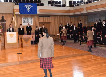 2021年度（令和3年度）隆徳館中等部　第30回入学式