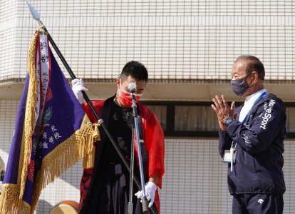 閉会式。優勝はR団隆徳館！