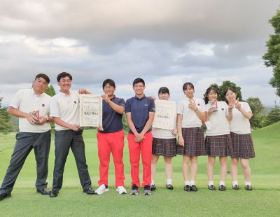 2022年度全国中学校・高等学校ゴルフ選手権大会団体戦で中高男女ともに入賞を果たしました！