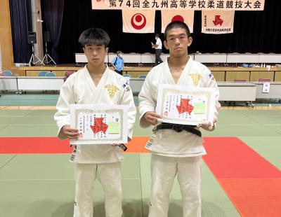 柔道部が個人戦で入賞しました！