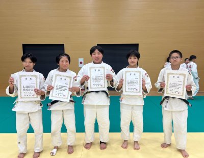 中学女子柔道部　全国中学校柔道大会　出場権獲得！